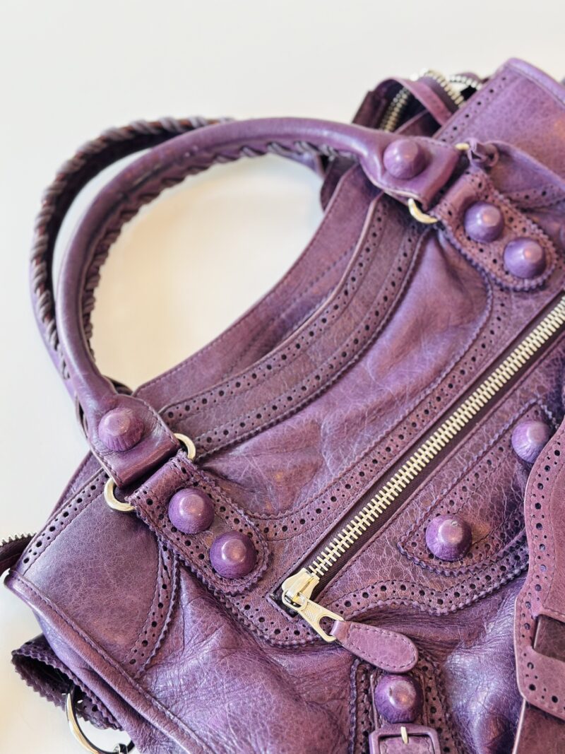 Balenciaga purple City bag - Image 6