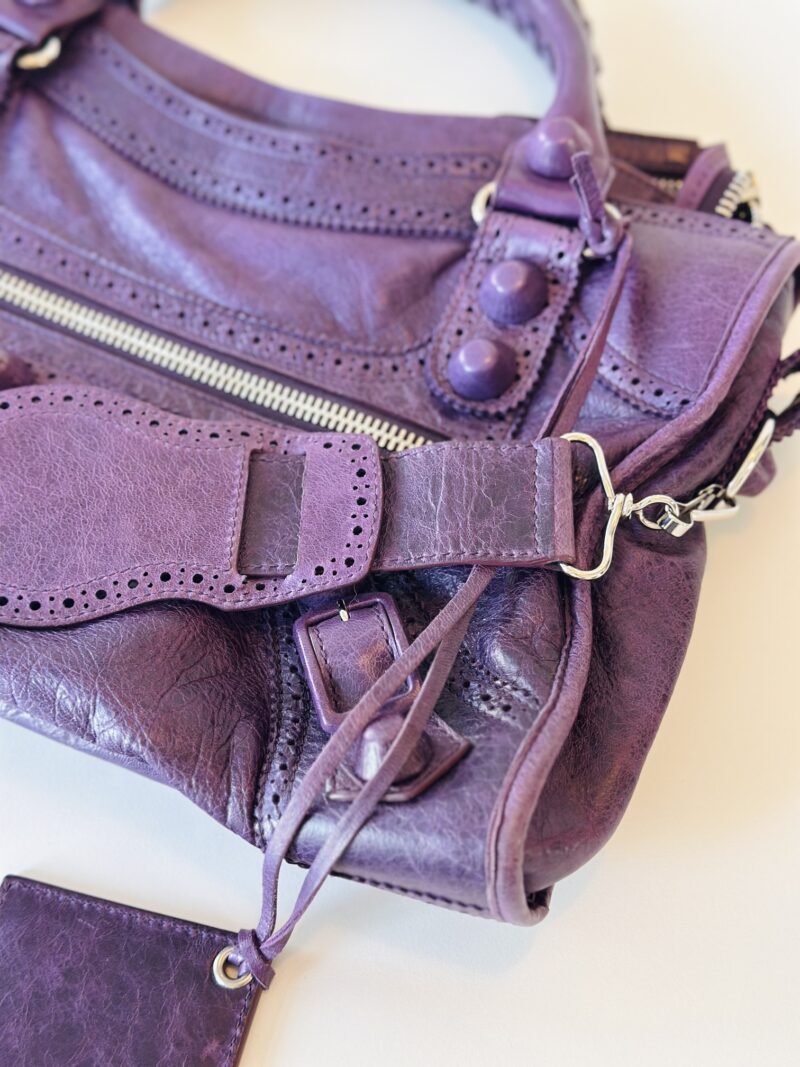Balenciaga purple City bag - Image 5
