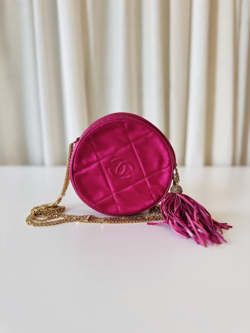 Chanel pink satin crossbody - Image 2