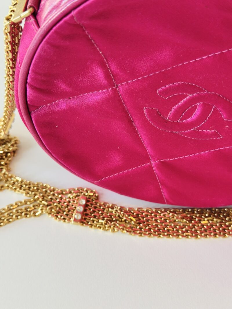 Chanel pink satin crossbody - Image 12