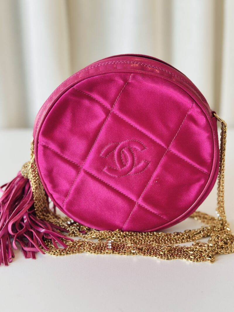 Chanel pink satin crossbody - Image 11