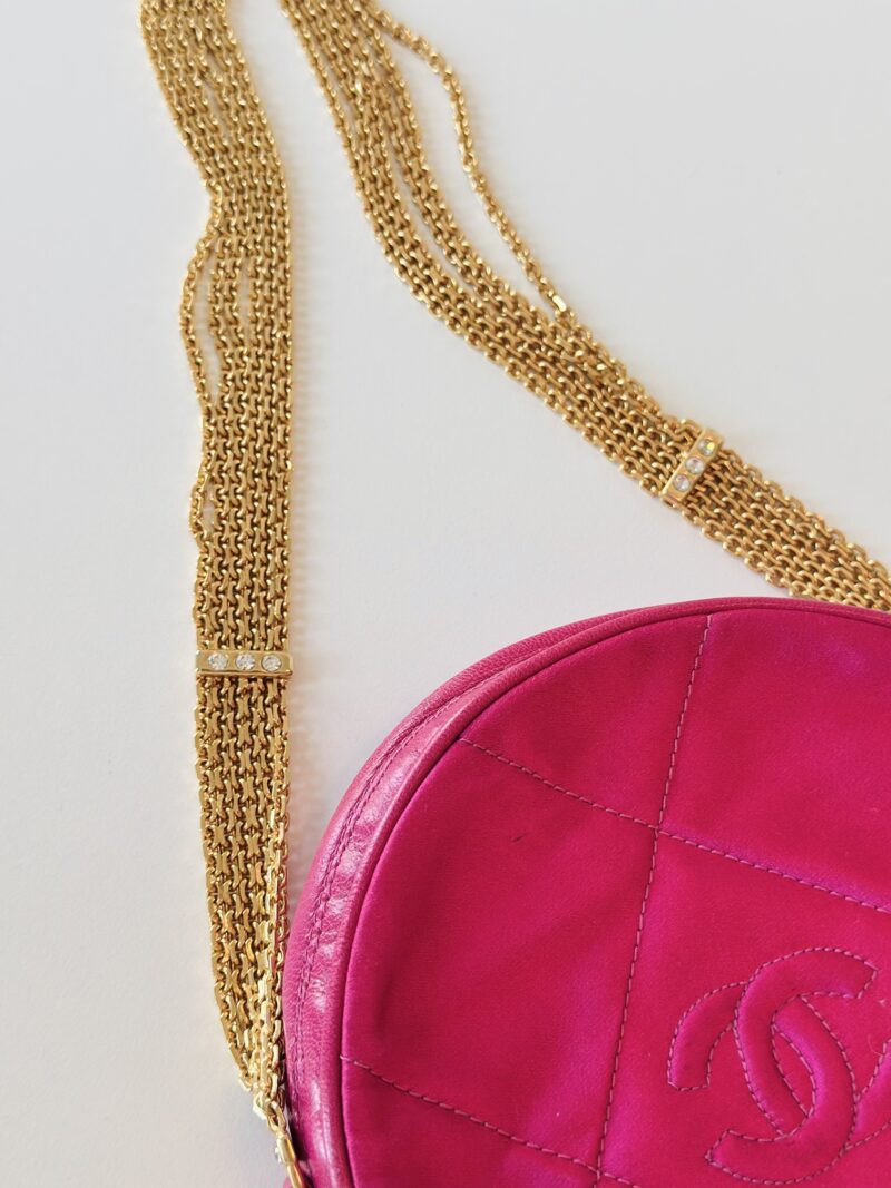 Chanel pink satin crossbody - Image 8
