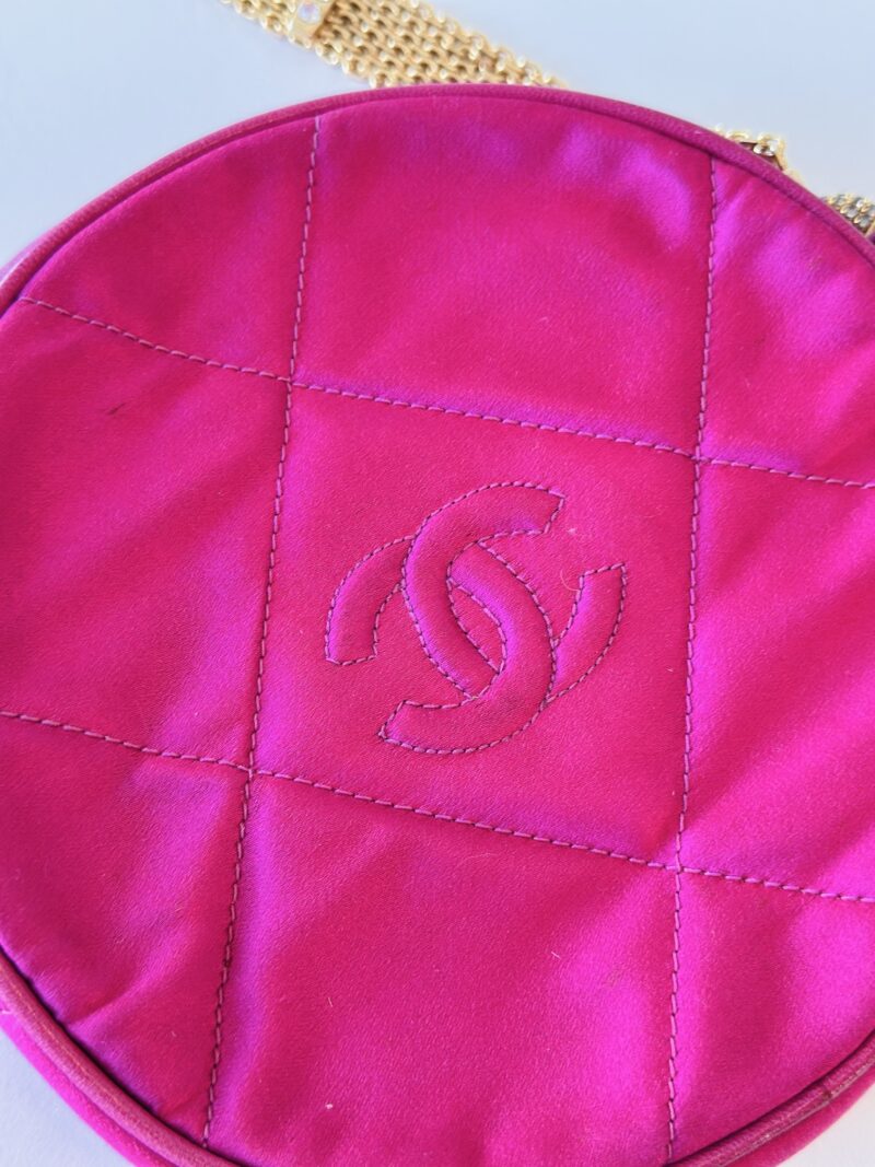 Chanel pink satin crossbody - Image 7