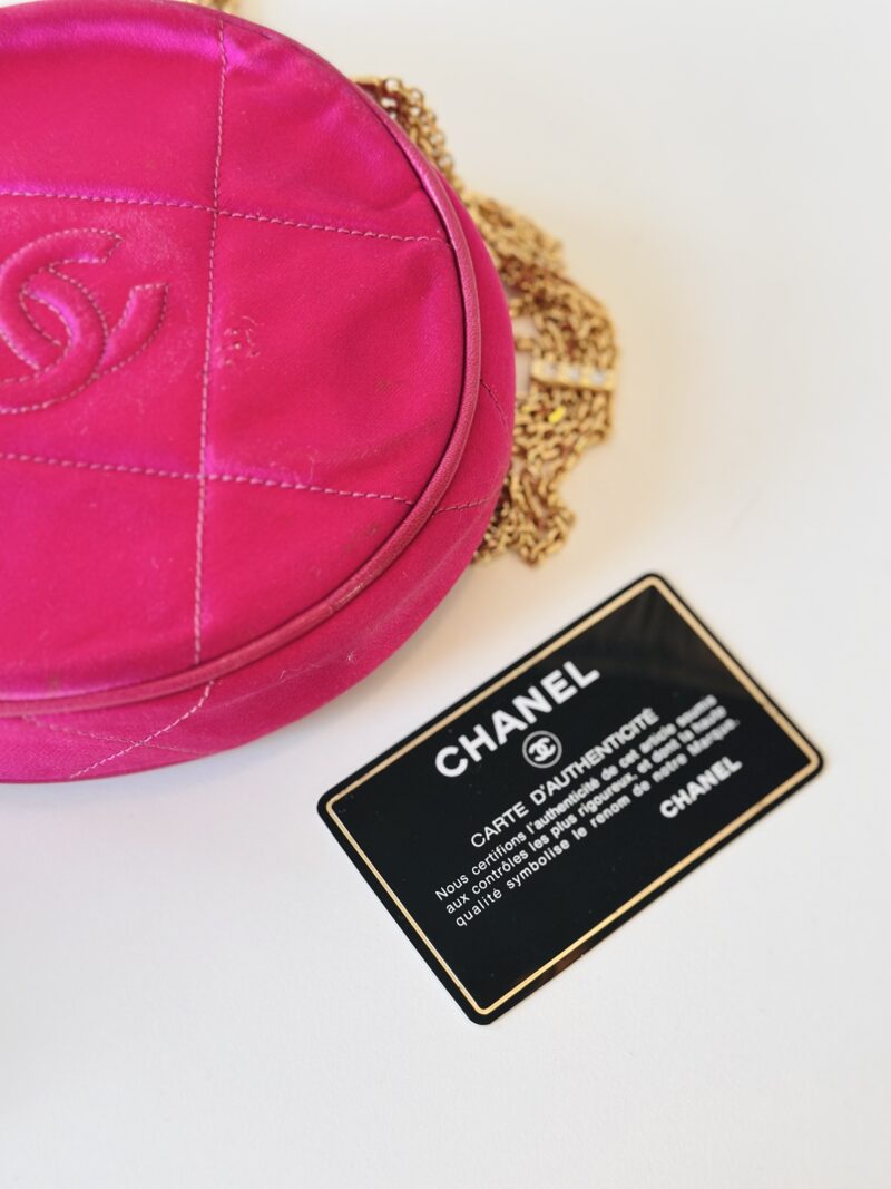 Chanel pink satin crossbody - Image 5