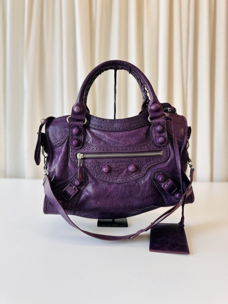 Balenciaga purple City bag