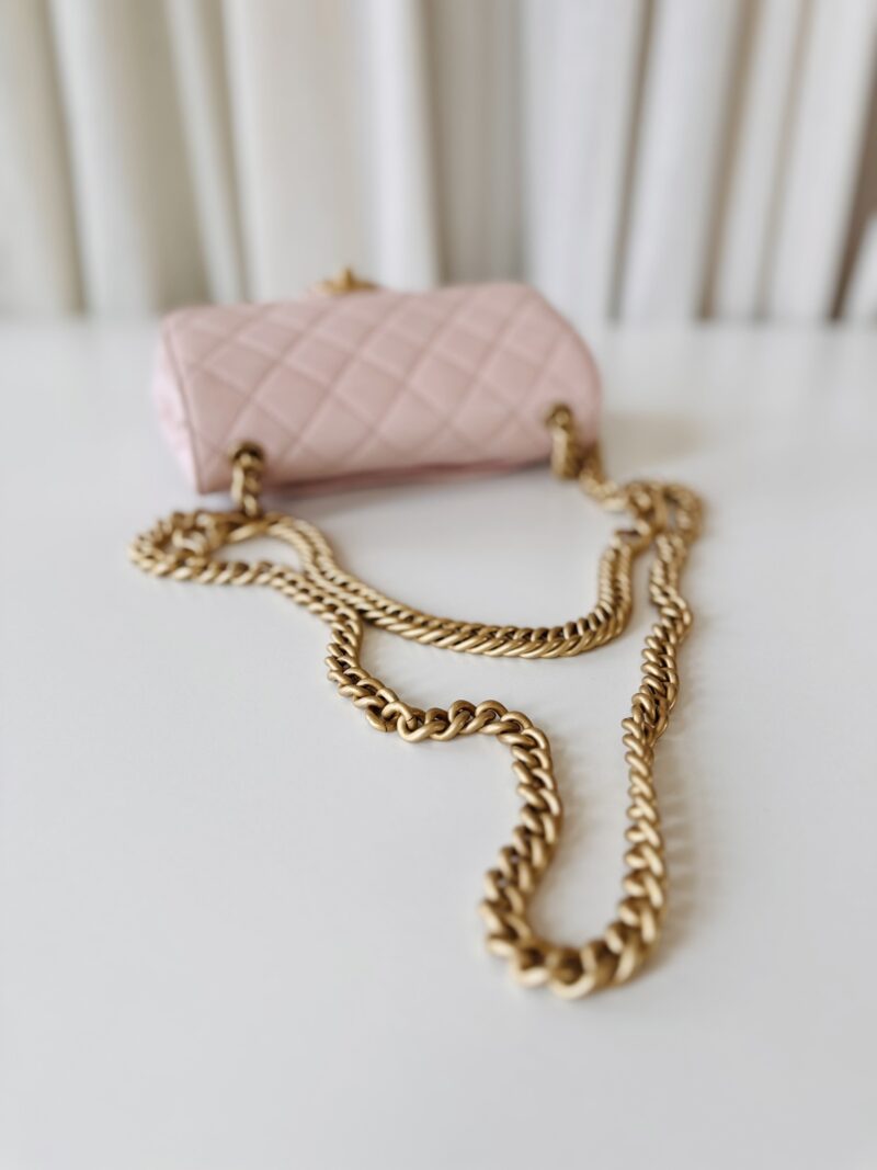 Chanel single flap bag pink - Image 5