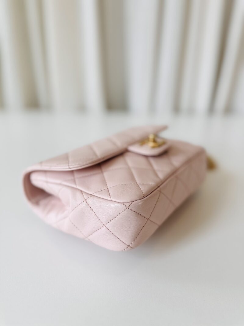 Chanel single flap bag pink - Image 6
