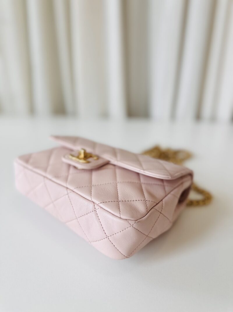 Chanel single flap bag pink - Image 7
