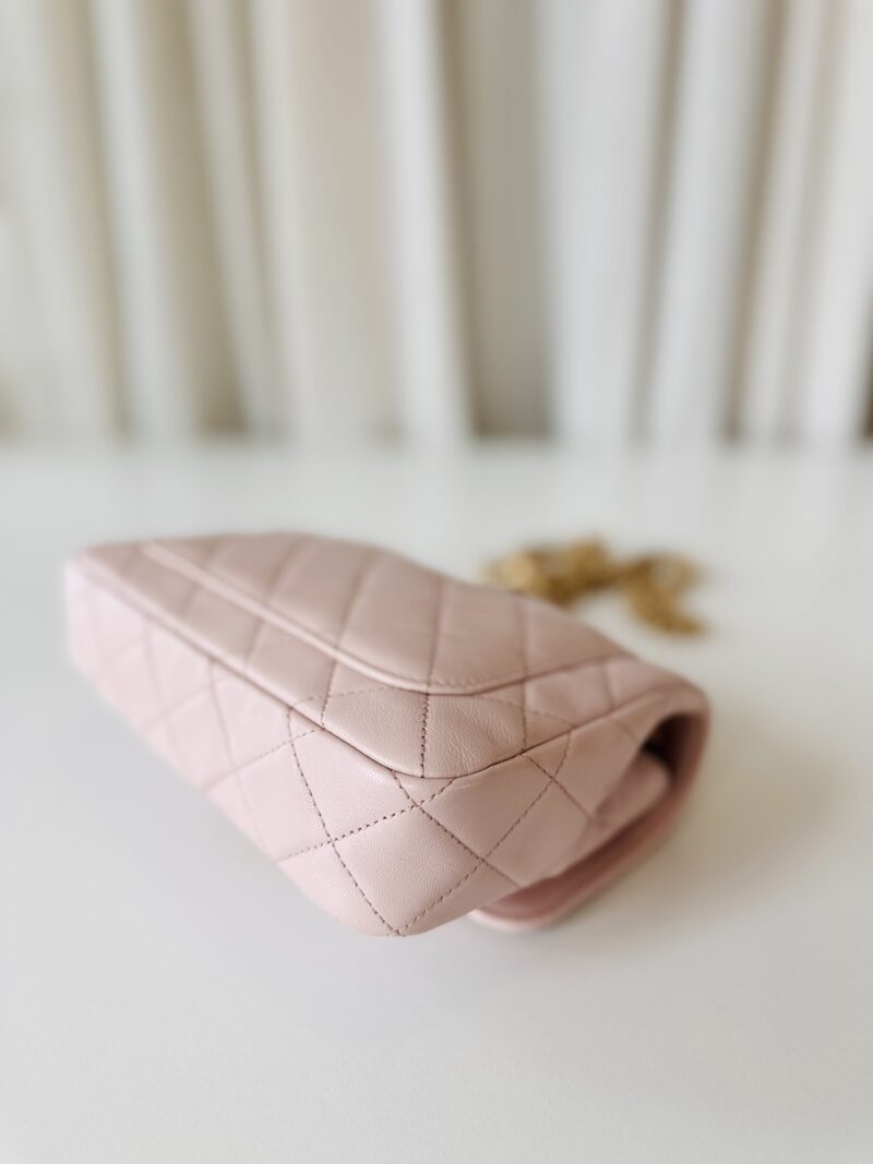 Chanel single flap bag pink - Image 9
