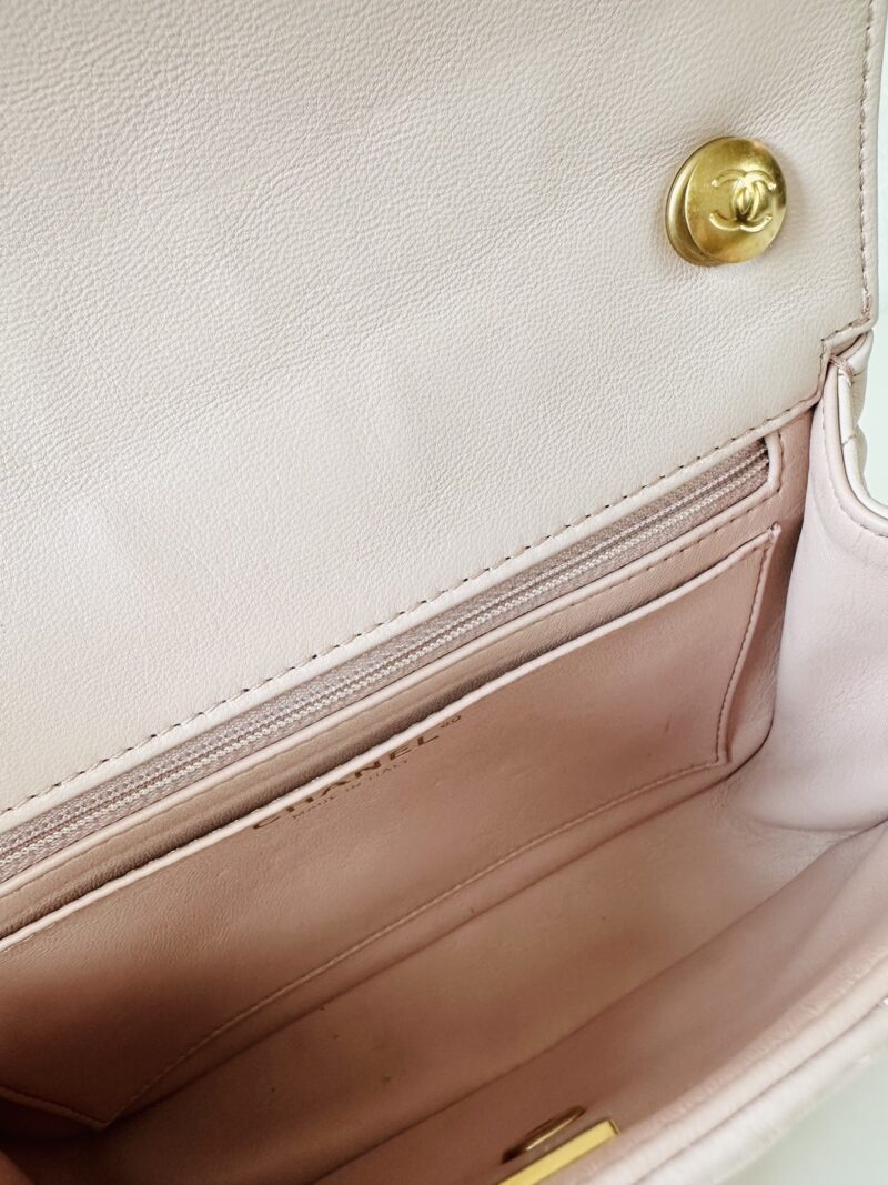 Chanel single flap bag pink - Image 11