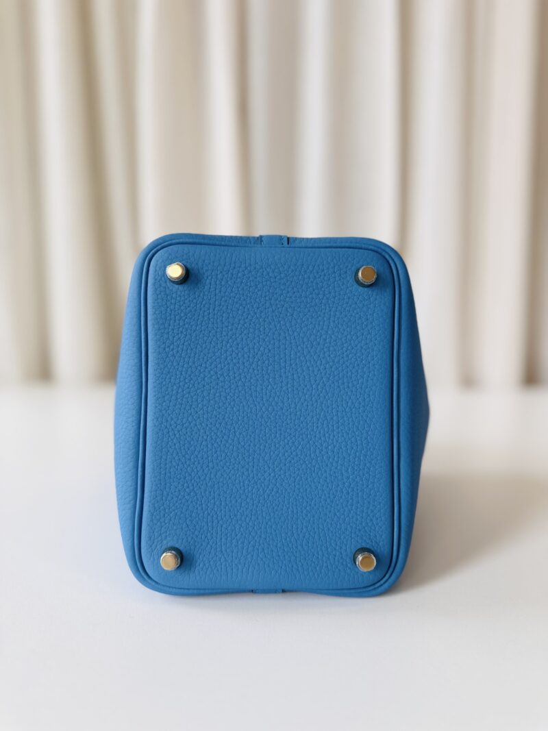 Hermes Picotin 18 Blue Zanzibar - Image 4