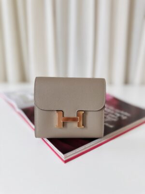 Hermes constance wallet etoupe