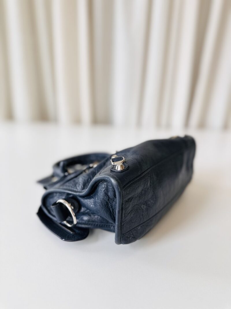 Balenciaga mini city bag navy - Image 5