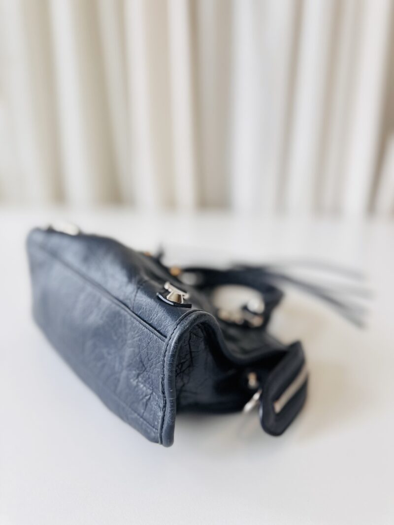 Balenciaga mini city bag navy - Image 6