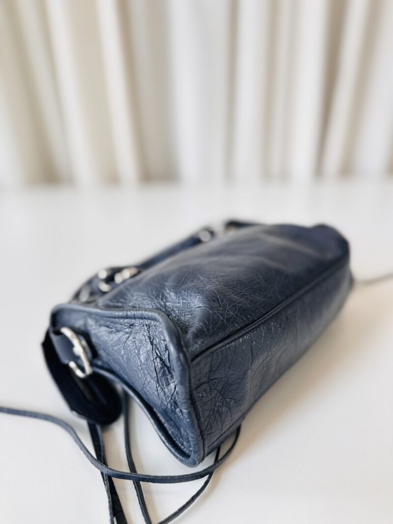 Balenciaga mini city bag navy - Image 7