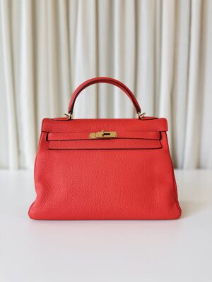 Hermes Kelly 32 capucine