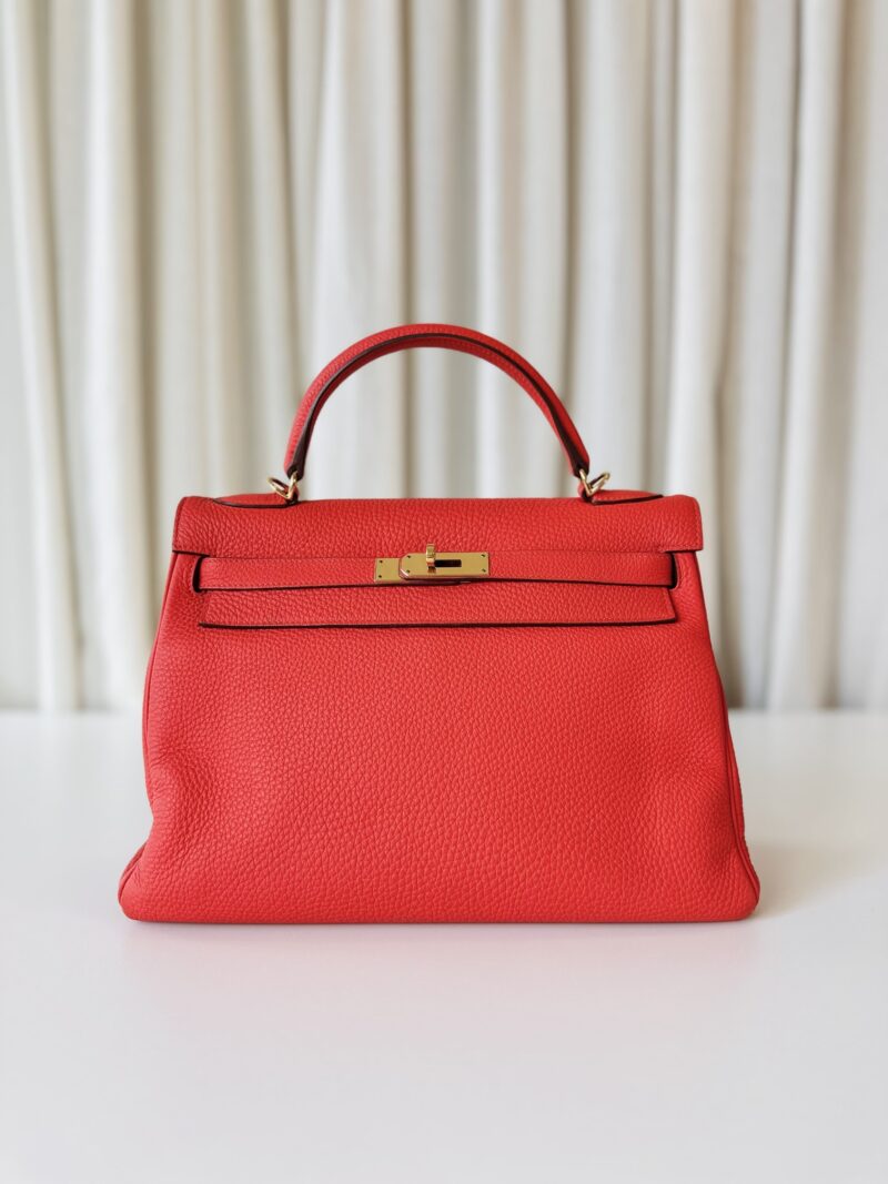Hermes Kelly 32 capucine