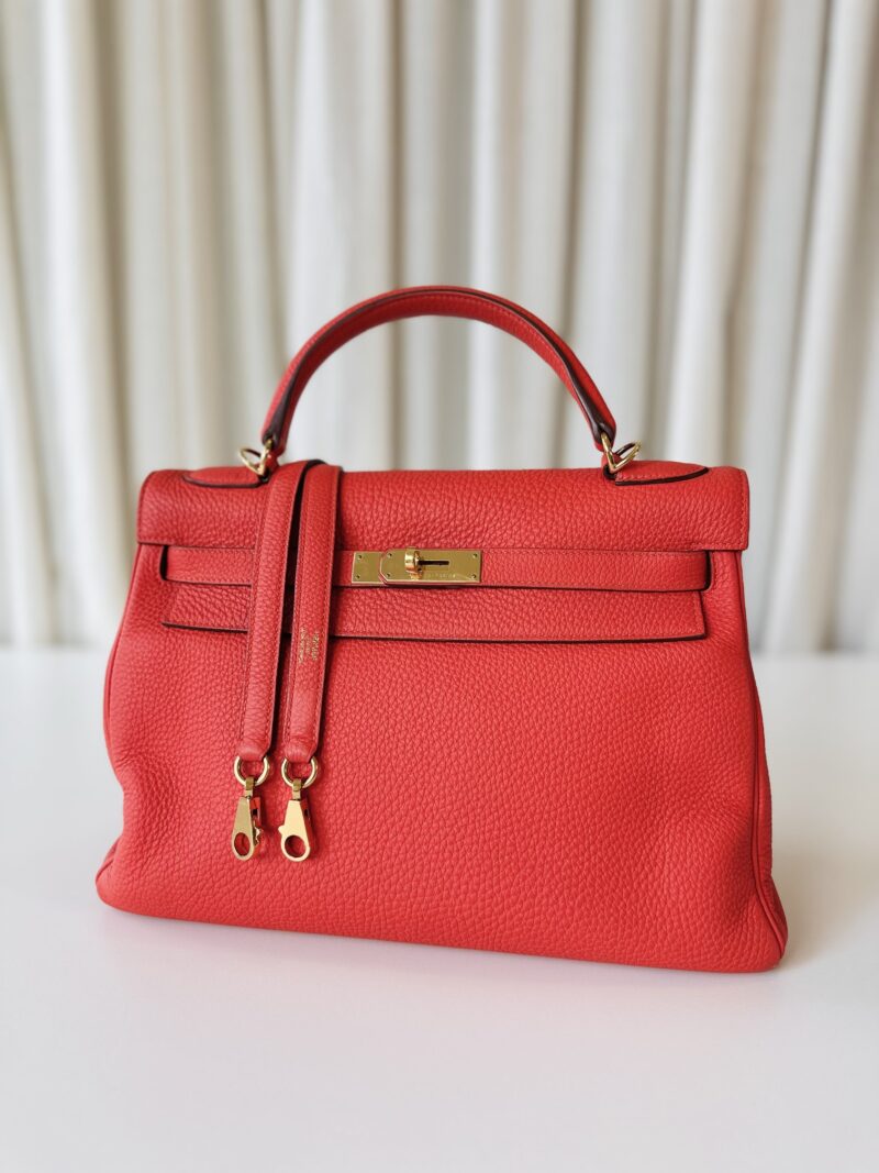 Hermes Kelly 32 capucine - Image 3