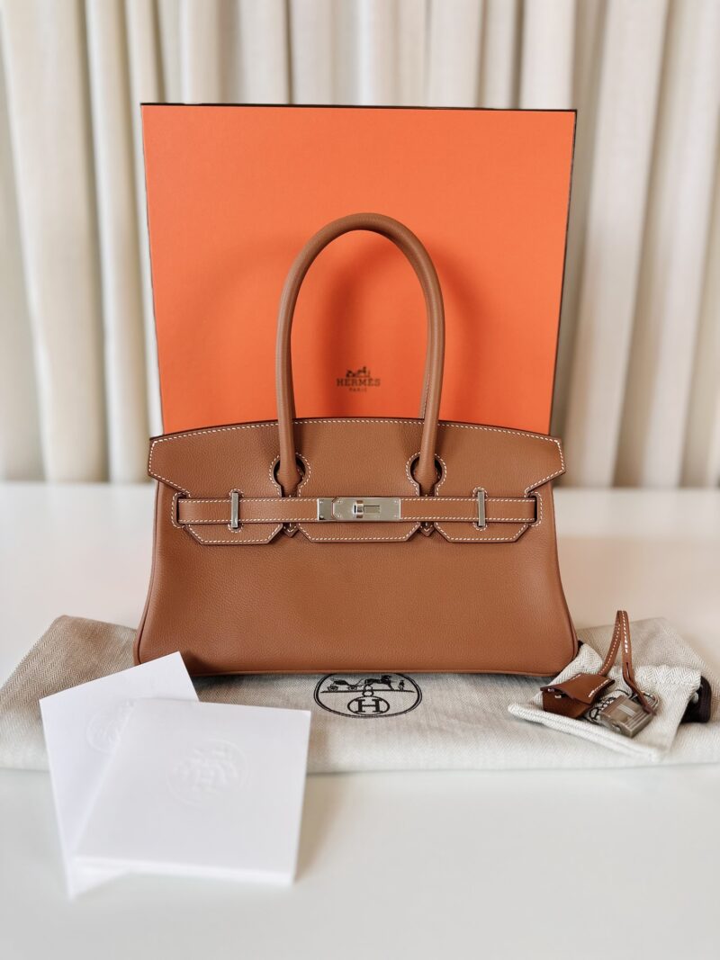 Hermes Shoulder Birkin 29 Gold - Image 5