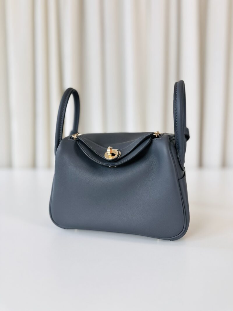 Hermes mini Lindy Gris Misty - Image 2