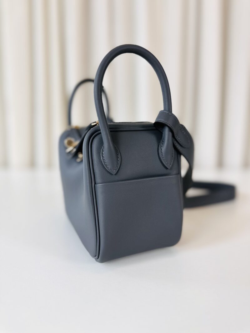 Hermes mini Lindy Gris Misty - Image 8