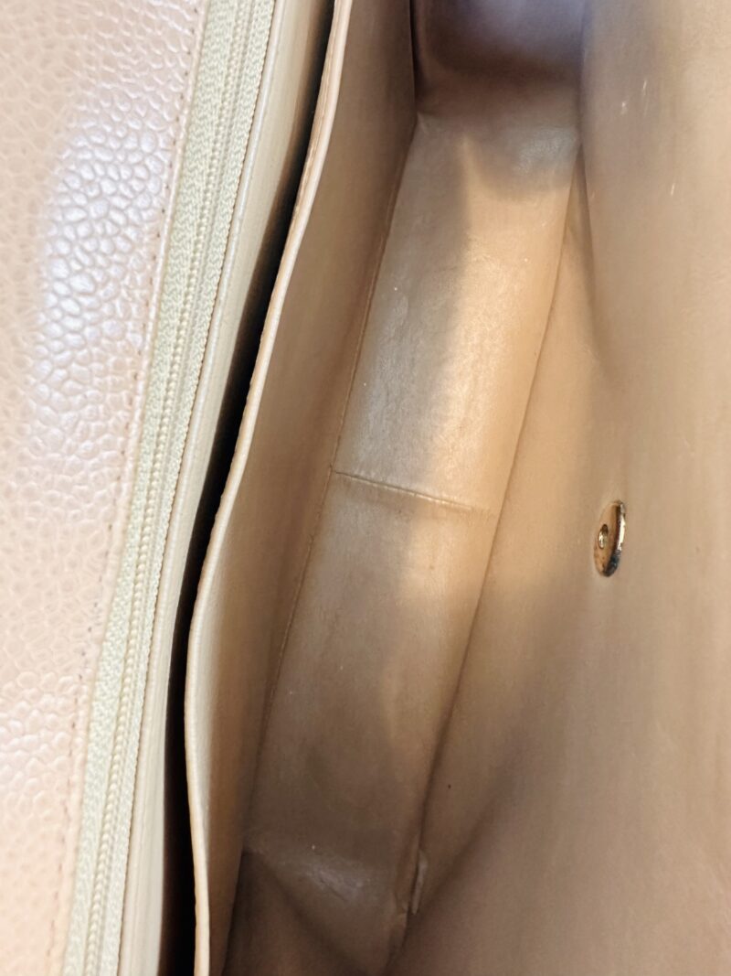 Chanel vintage jumbo beige - Image 10