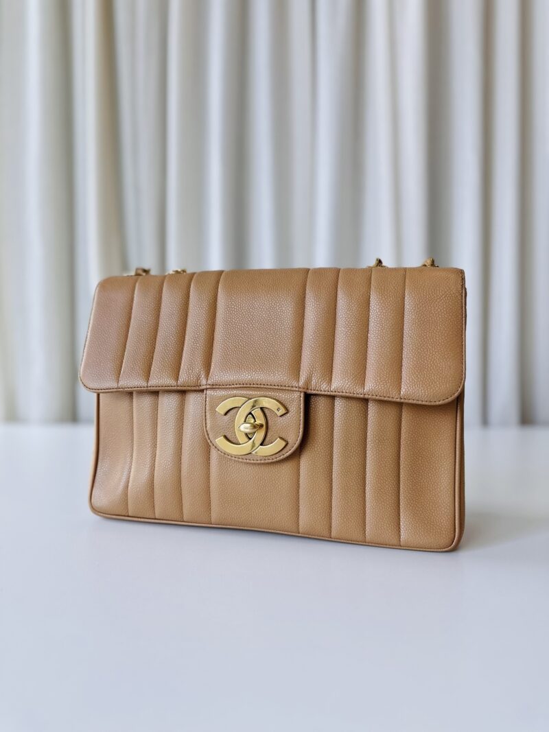 Chanel vintage jumbo beige - Image 2
