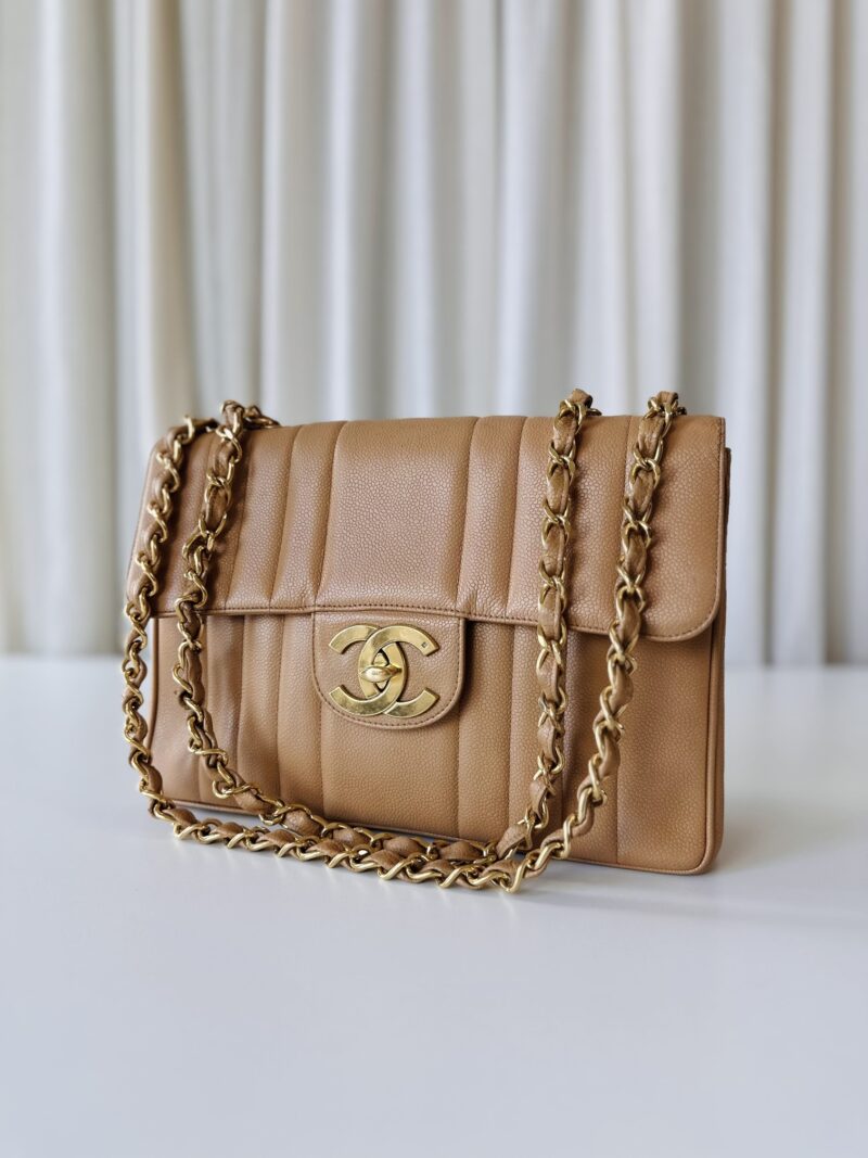 Chanel vintage jumbo beige - Image 3