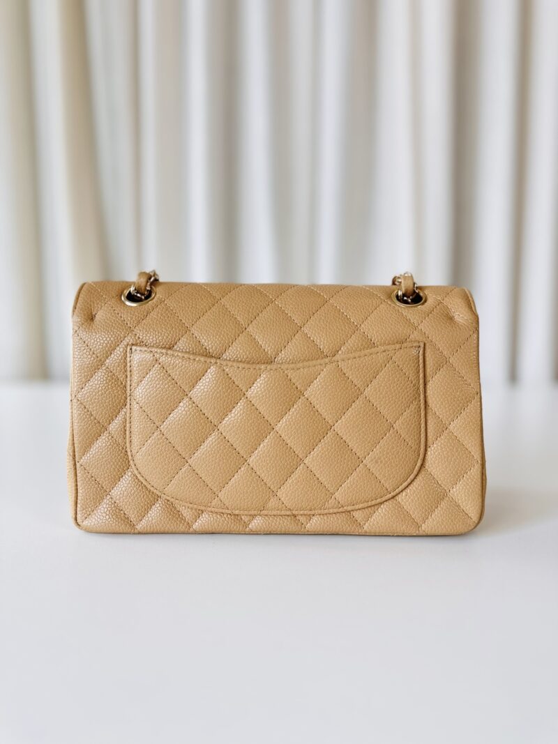 Chanel beige Classic double flap bag - Image 4