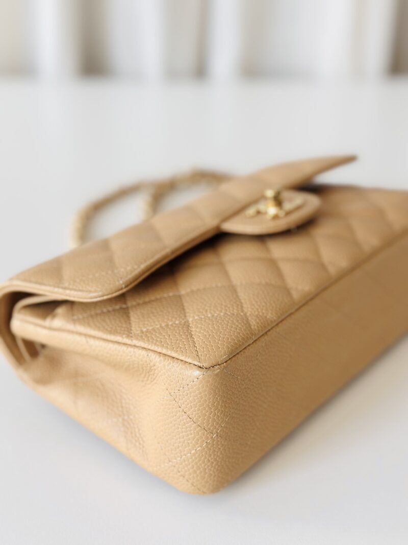 Chanel beige Classic double flap bag - Image 6