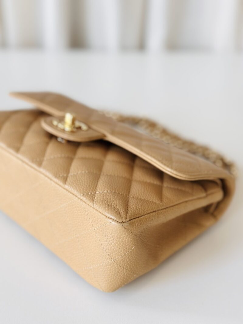Chanel beige Classic double flap bag - Image 7