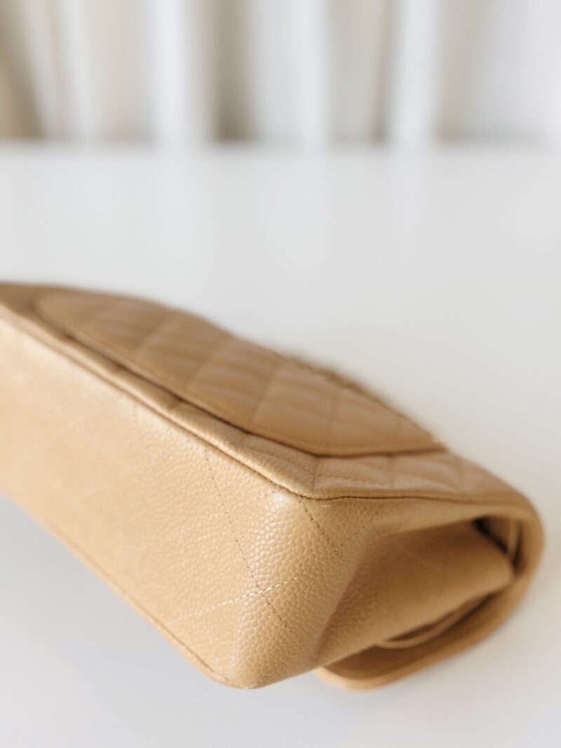Chanel beige Classic double flap bag - Image 9