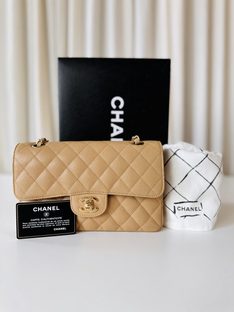 Chanel beige Classic double flap bag - Image 11