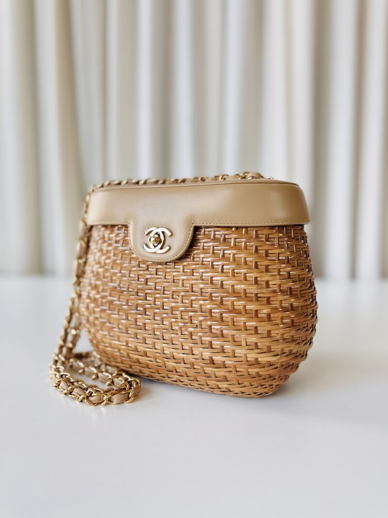 Rare Chanel wicker bag - Image 2
