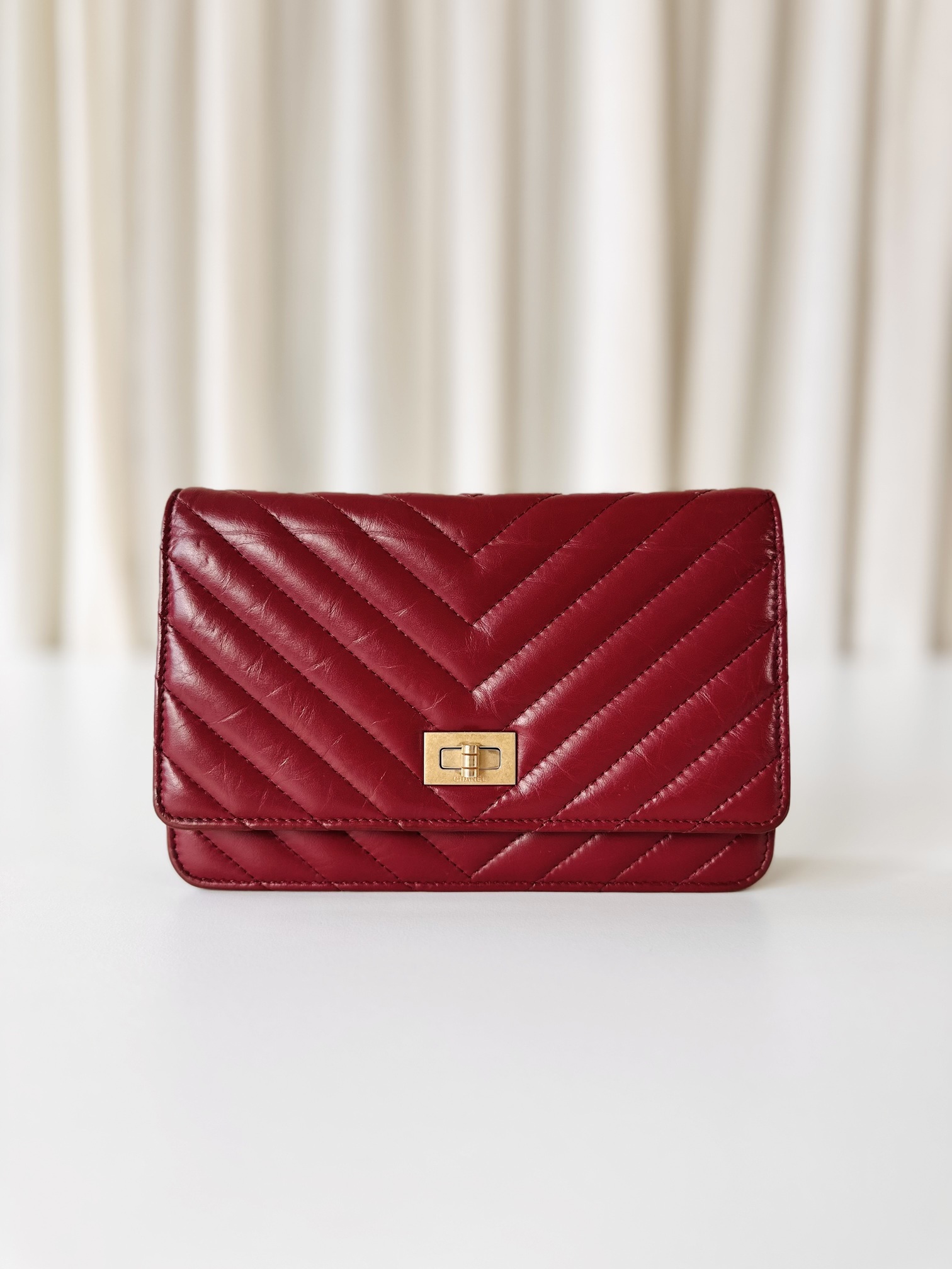 Chanel Reissue wallet on chain