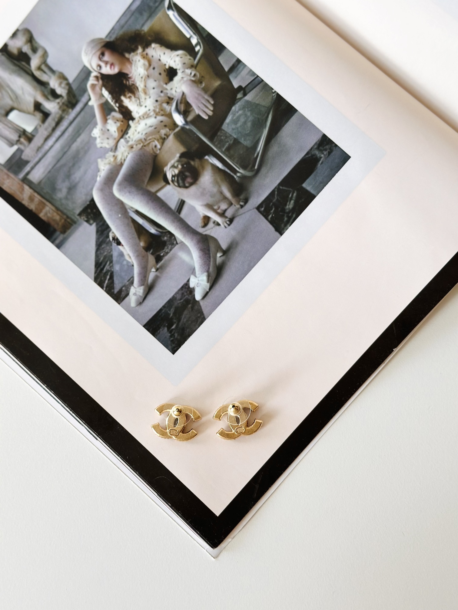 Chanel brown earrings - Image 2