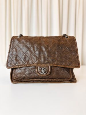 Chanel single flap bag Paris-Edinburgh collection