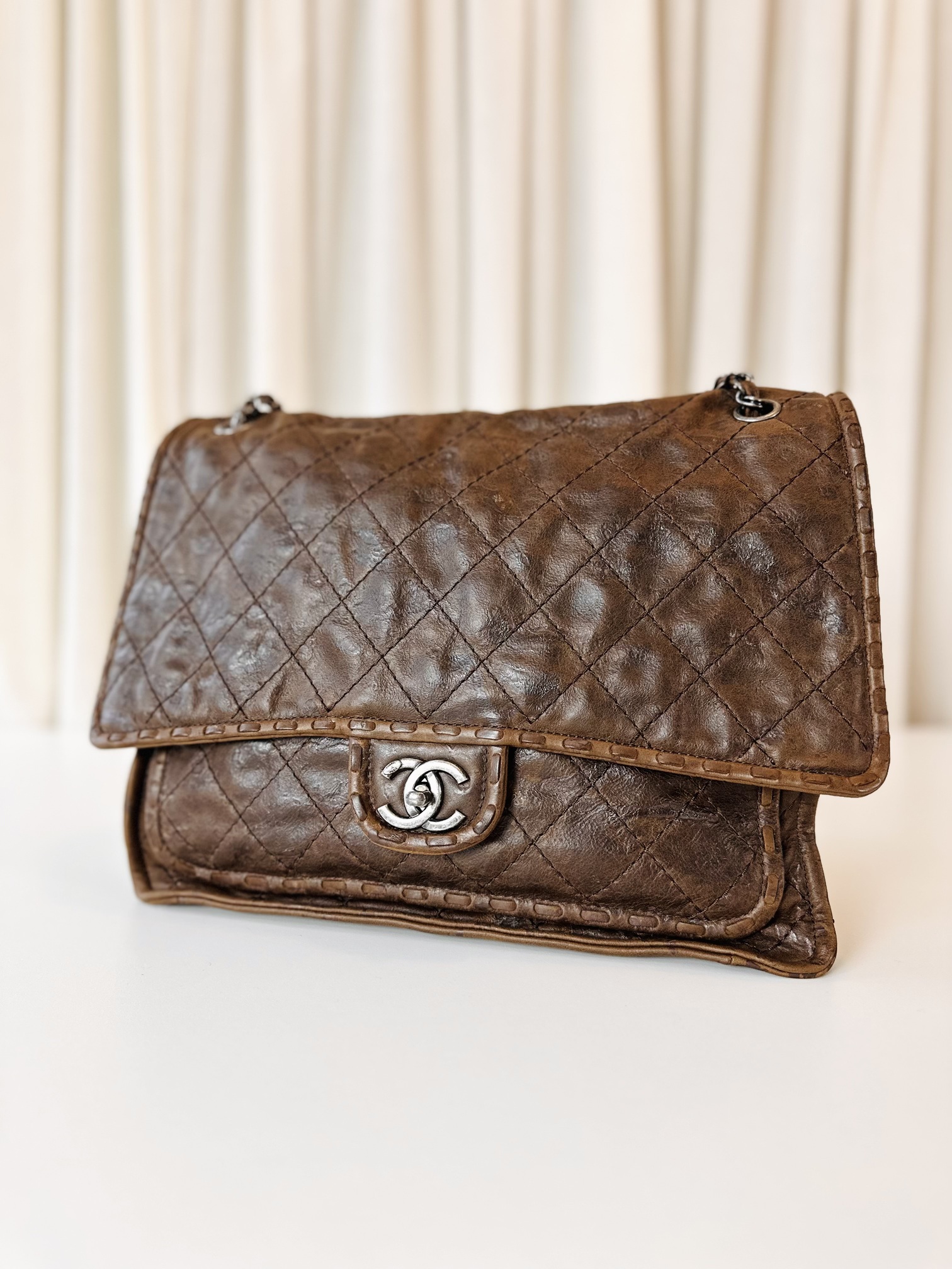Chanel single flap bag Paris-Edinburgh collection - Image 2