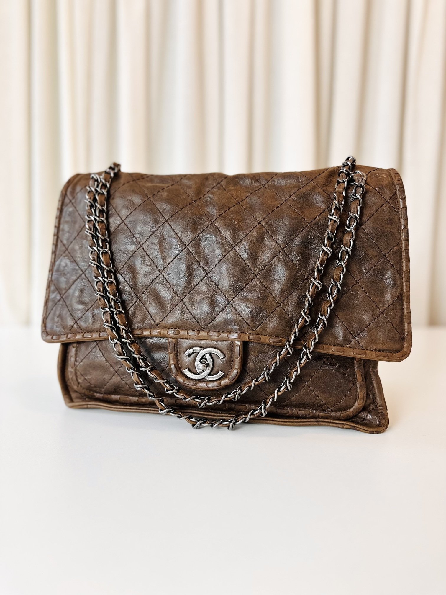 Chanel single flap bag Paris-Edinburgh collection - Image 3