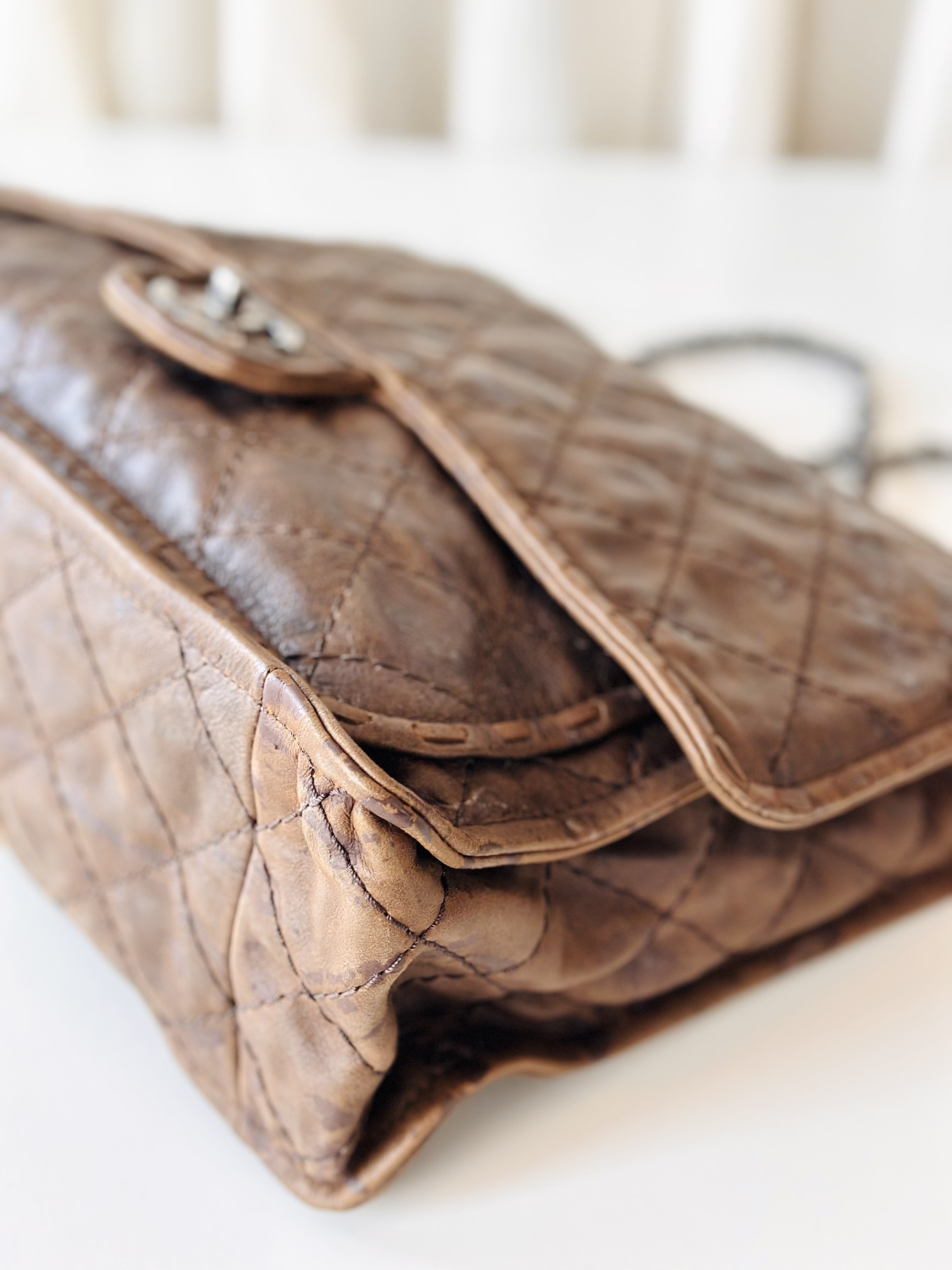 Chanel single flap bag Paris-Edinburgh collection - Image 7