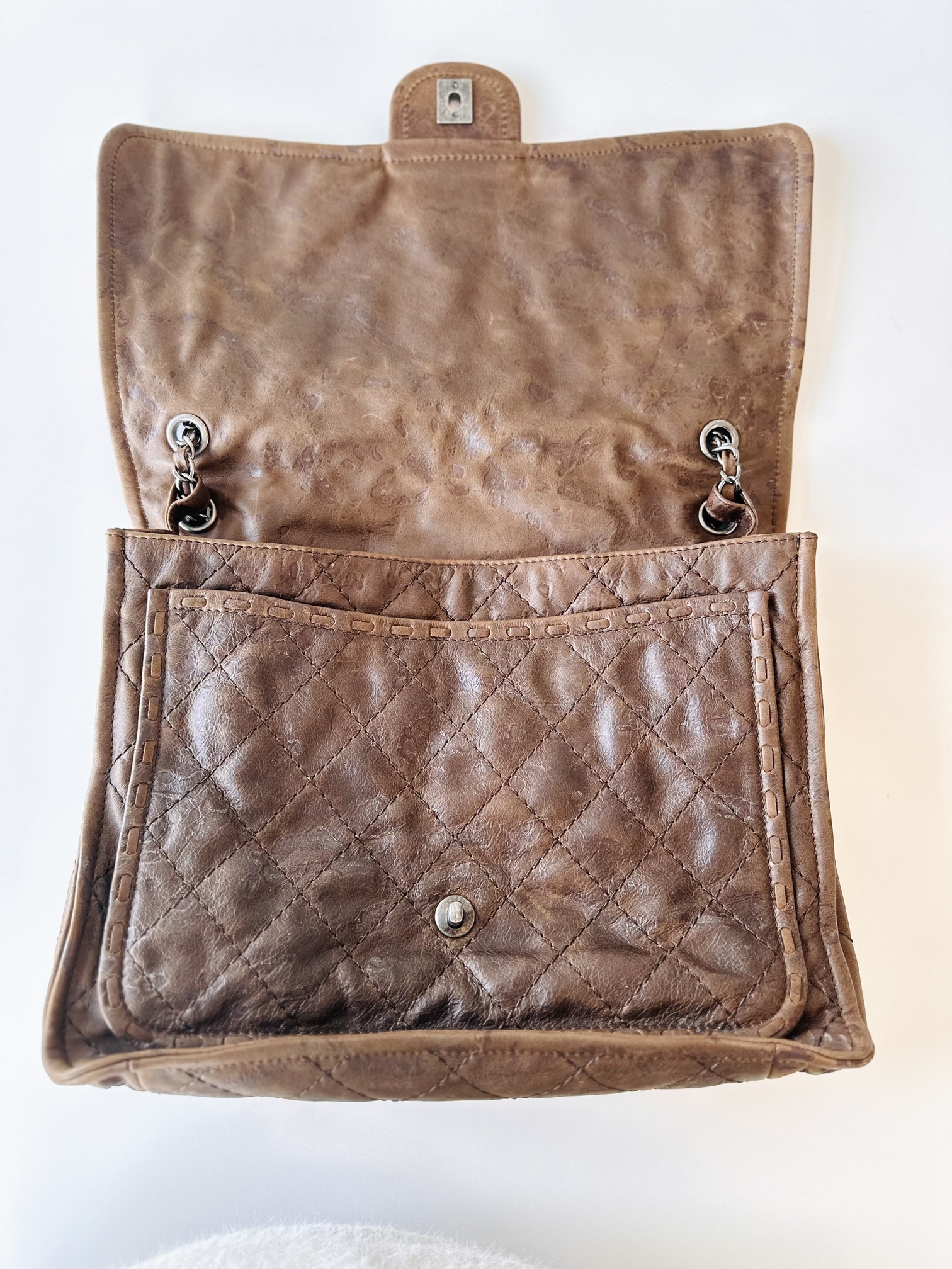 Chanel single flap bag Paris-Edinburgh collection - Image 11