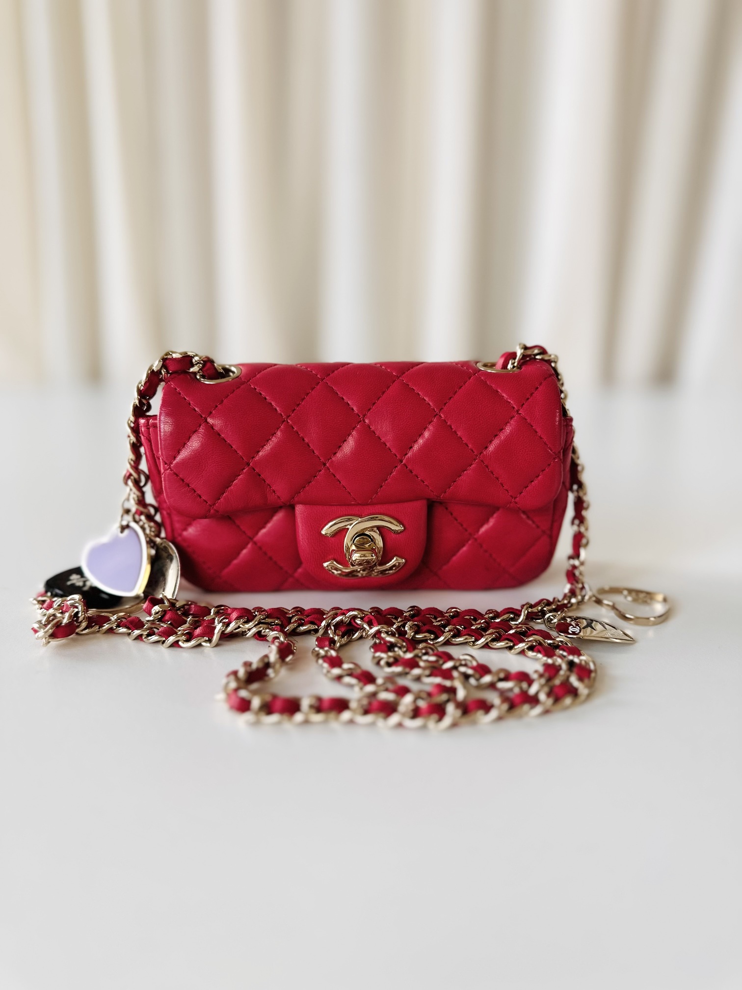 Chanel mini rectangular valentine collection - Image 4