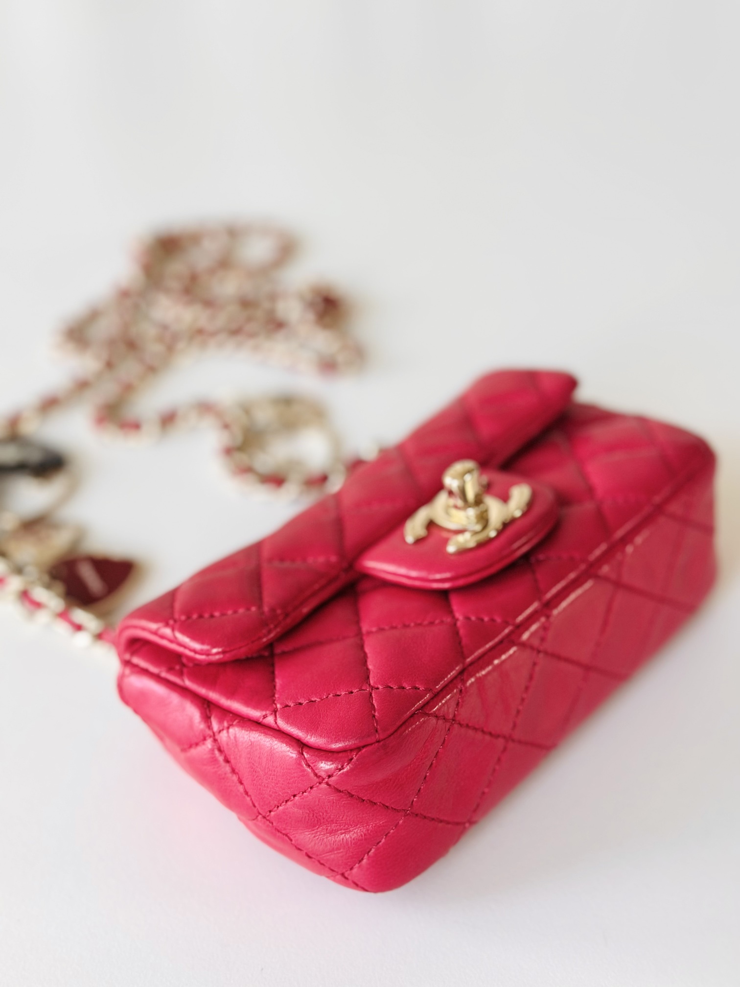 Chanel mini rectangular valentine collection - Image 8