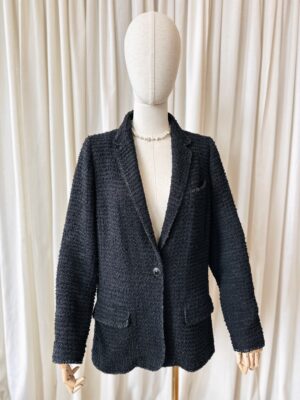 Chanel tweed black jacket