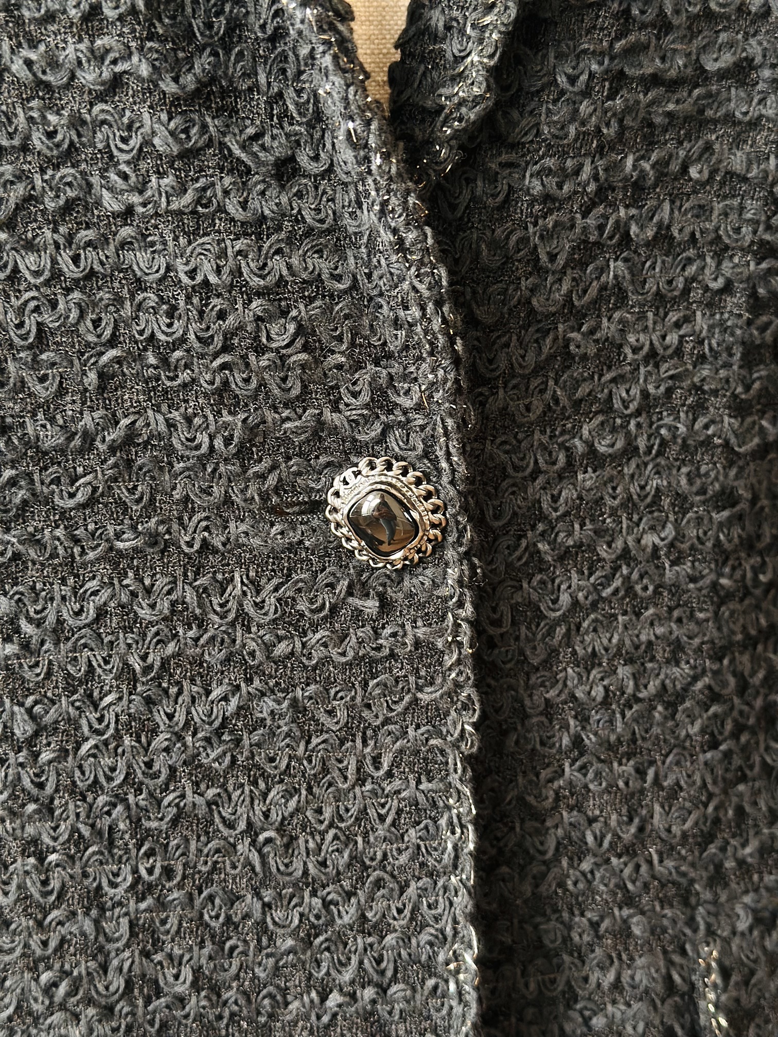 Chanel tweed black jacket - Image 4