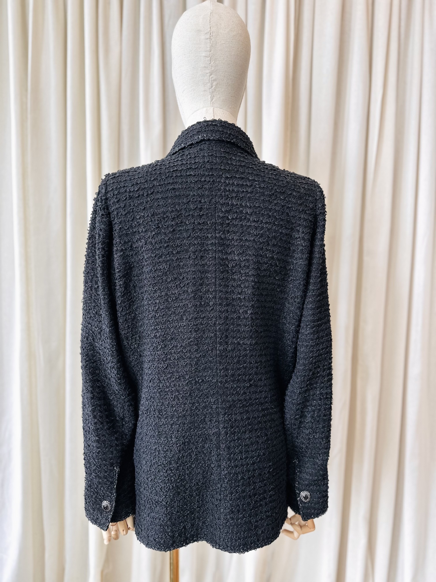 Chanel tweed black jacket - Image 3