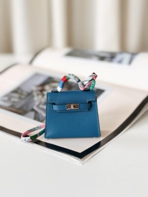 Rare Hermes micro Kelly bag charm