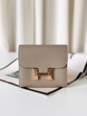 Hermes constance wallet etoupe
