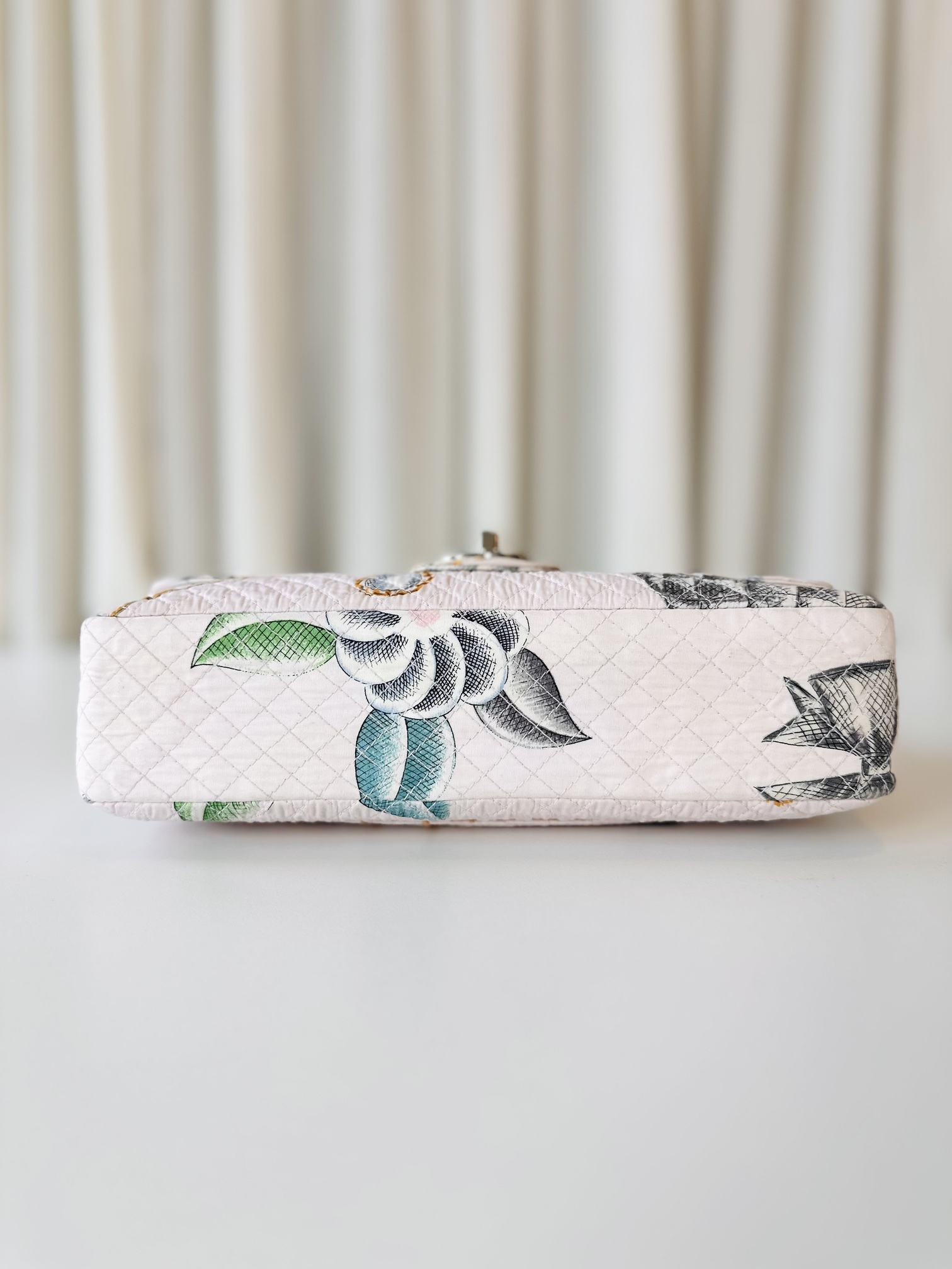 Chanel fabric single flap bag - Image 5