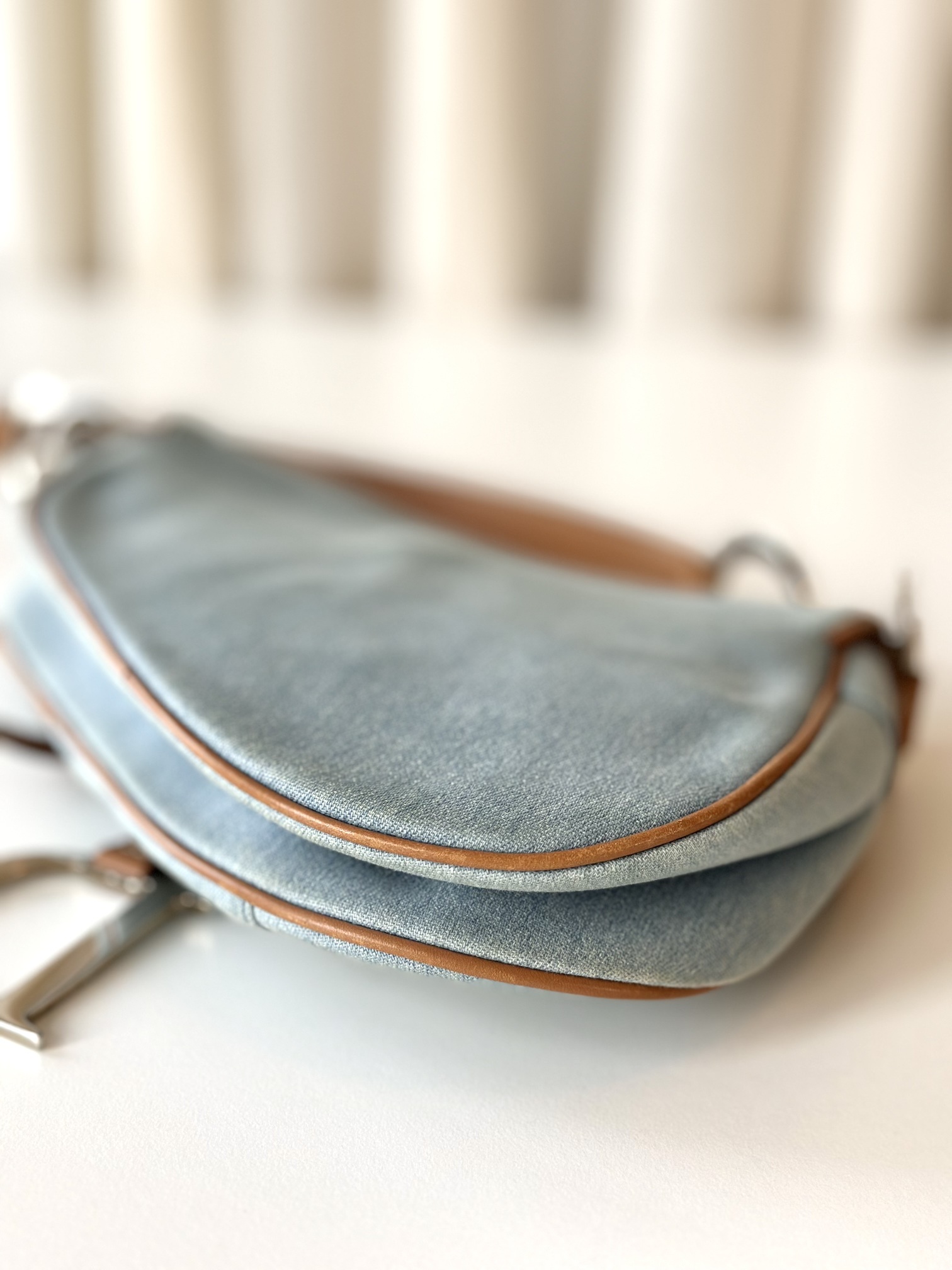 Dior vintage saddle bag denim - Image 13